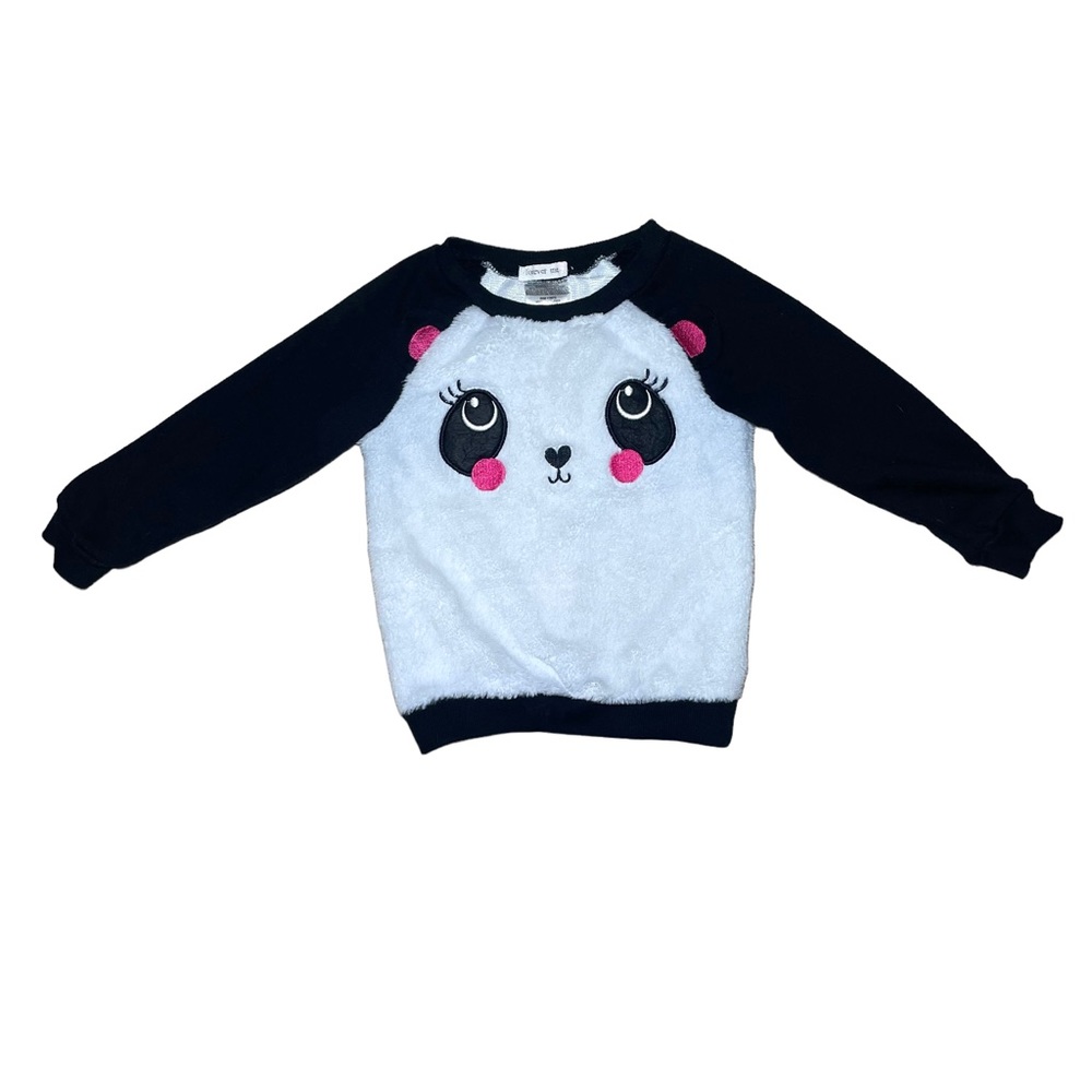Forever Me Baby Girl Faux Fur Panda Sweater Size 2T